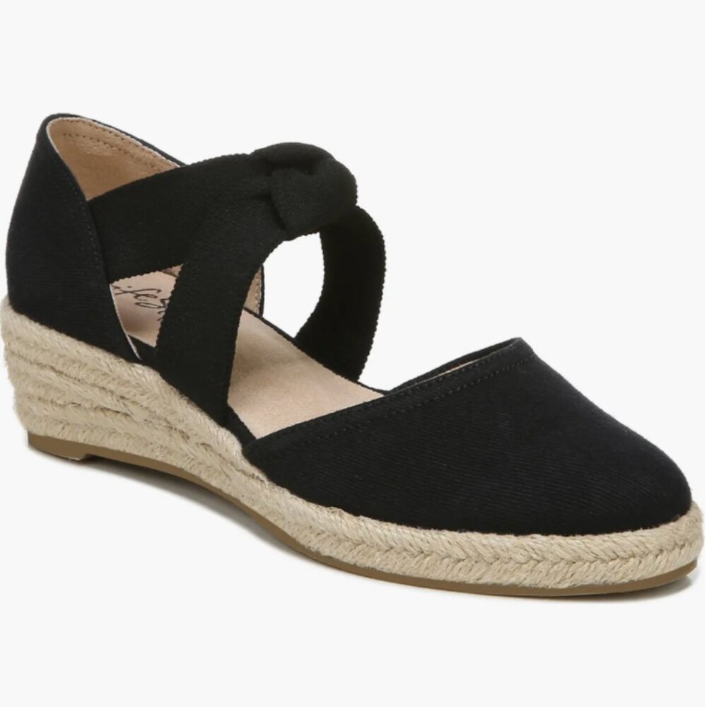 LifeStride Kascade Wedge Sandal - Black